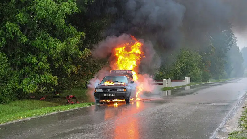 Incendio coche