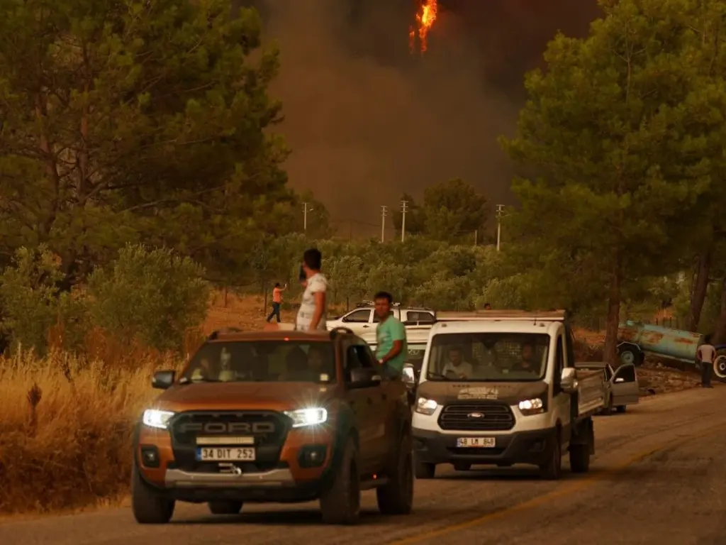 coches ventanillas abiertas incendio